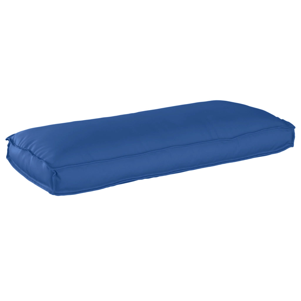 Cuscino per pallet per seduta/schienale Blu Royal 120x50x12 cm in tessuto Oxford
