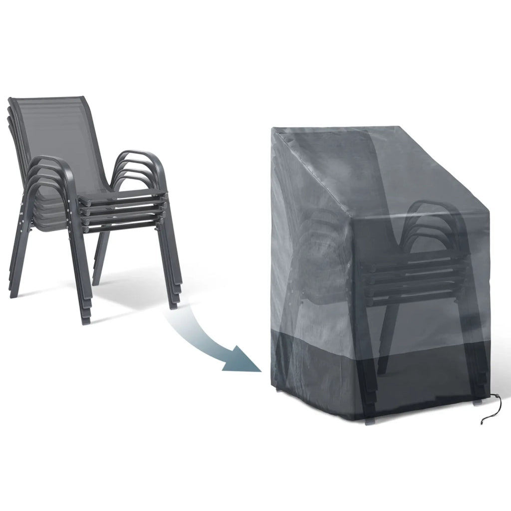 IDMarket - Copertura per 4 a 6 sedies da giardino da esterno 70 x 70 x 120 cm