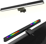 Monitor luce a led, lampada da tavolo LED per schermi curvi/piatti, protezione per gli occhi, lampada da tavolo a led con regolazione di luminosità e controllo da tasti, lettore da tavolo non abbagliante per ufficio domestico