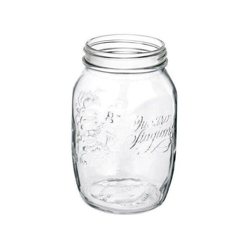 BARATTOLO 1000CC QUATTRO STAGIONI BORMIOLI VASO PER CONSERVE TAPPO COMPATIBILE 86 MM