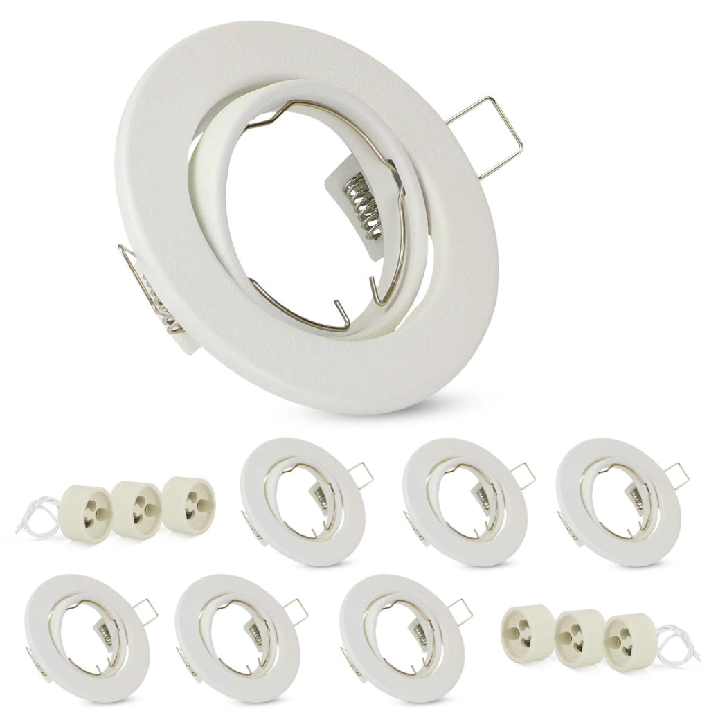 ZMH Faretto da soffitto LED 6 Pezzi con Attacco GU10 Orientabile 30° Lampade Alogene