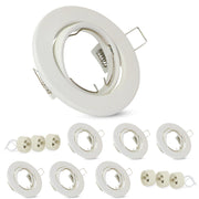 ZMH Faretto da soffitto LED 6 Pezzi con Attacco GU10 Orientabile 30° Lampade Alogene