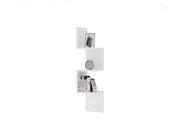 Scaffale da parete in legno "Zikzak" - 25 x 25 x 105 cm - Bianco