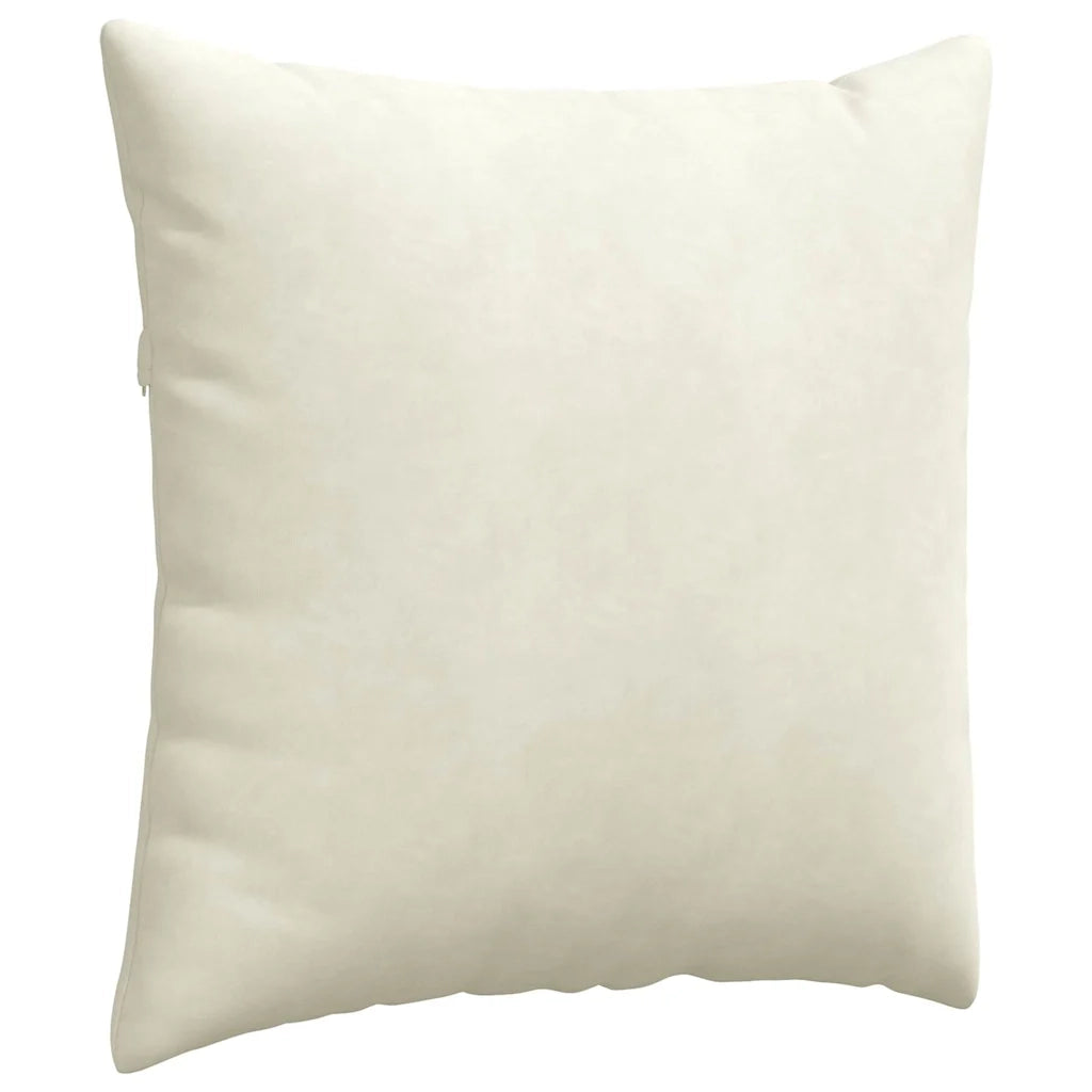 Cuscini da Divano 2 pz-Set di 2 Cuscini per Sofa Crema 60 x 60 cm Tessuto in Cords 893861