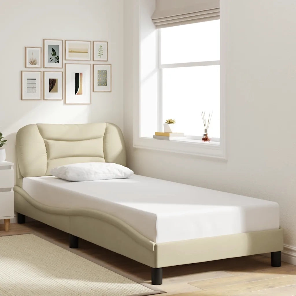 Giroletto senza Materasso Hvar Crema 80x200 cm in Tessuto