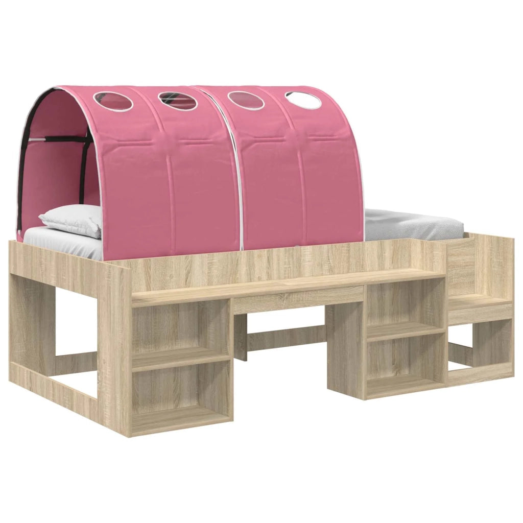 Letto con Tunnel 3 pz Rovere Sonoma e Rosa Legno ingegnerizzato 3423614