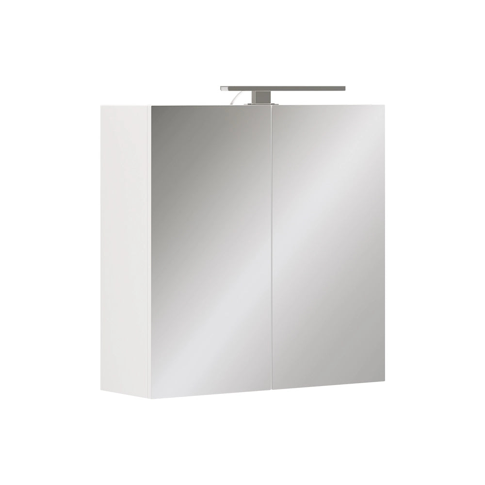 Vicco Mobile a specchio per il bagno Bianco 60 x 60 cm con illuminazione a LED