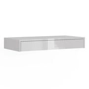 Vicco Libreria da parete Bianco/bianco lucido 81.4 x 12 cm con cassetto