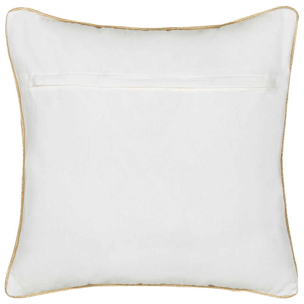 Set di 2 cuscini decorativi bianchi 45 x 45 cm con motivo ad albero di Natale in cotone sfoderabili Soggiorno Camera da letto