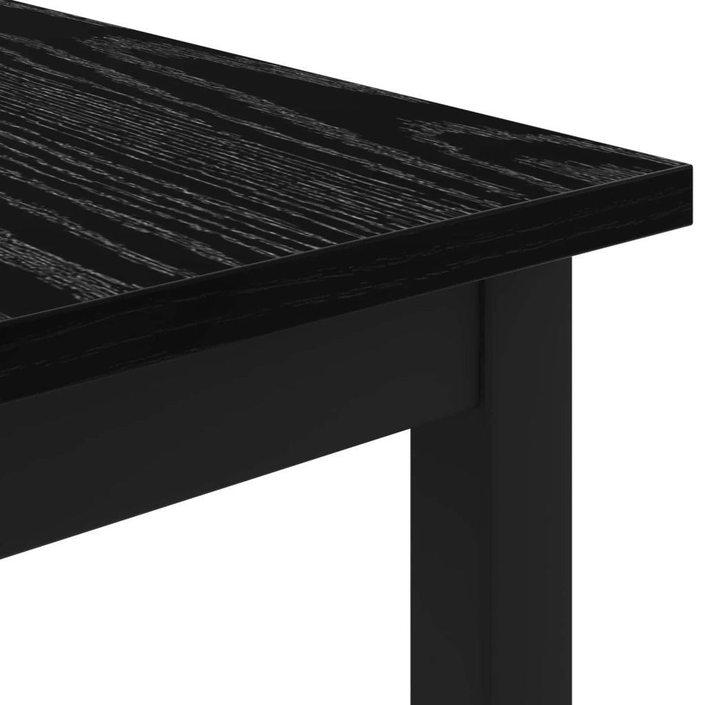 Tavolino da salotto Rovere Nero 70 x 50 x 36 cm