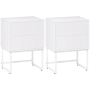 Tavolino da notte ¨C zephmum ¨C 40x30x55 cm bianco