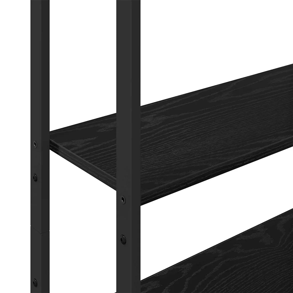Armadio per Libri Rovere Nero 60 x 24 x 161 cm 883856