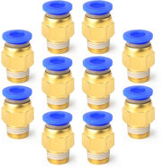 Connettori a pressione da 10 pezzi per tubi di 4 mm di diametro esterno - 1/8