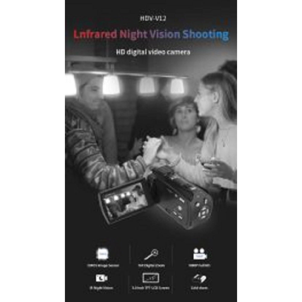 Trade Shop - Videocamera Digitale Professionale 4kdv Piccola Compatta 16x Digital Q-dv16x -