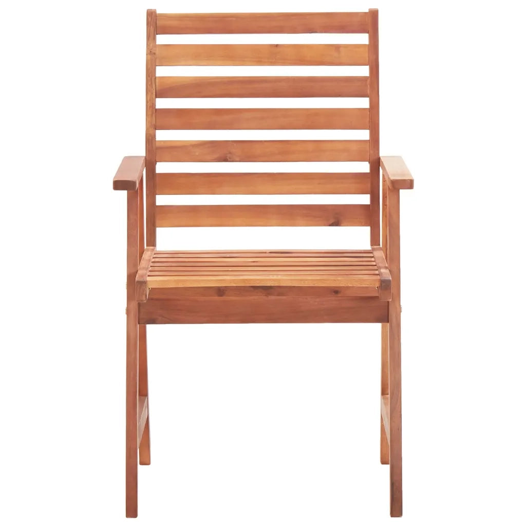 Sedie da Pranzo da Esterni con Cuscini 2 pz Massello di Acacia 3064346