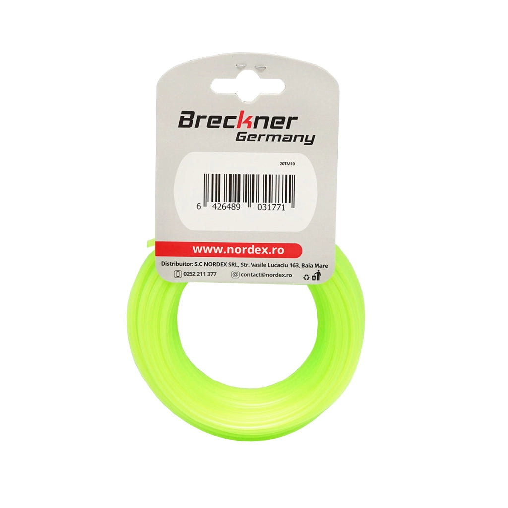 Filo a stella per decespugliatore, 2,4 mm x 15 m Breckner Germany