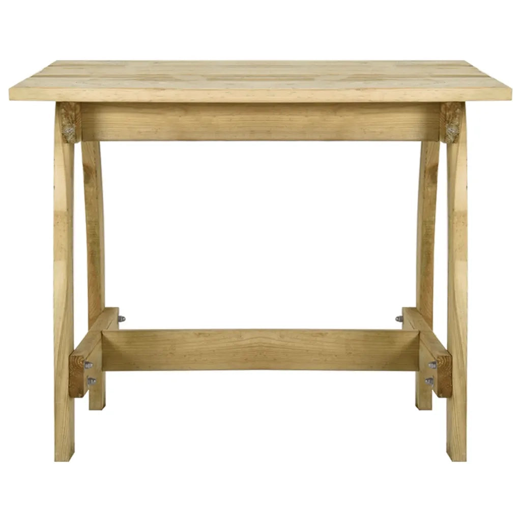 Tavolo da Giardino 110x74x75 cm in Legno di Pino Impregnato cod mxl 34470