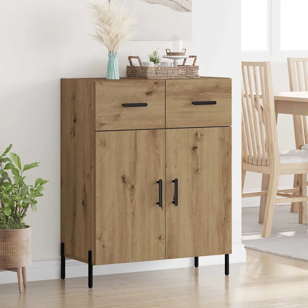 Credenza-Buffet-Armadio da cucina Rovere artigianale 69,5 x 34 x 90 cm Legno multistrato 400350