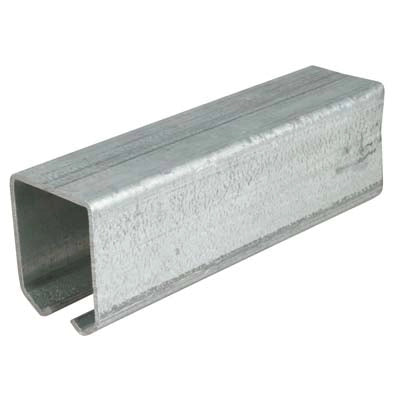 BINARIO X CARRELLI SCORREVOLI 20 OMGE - ZINCATO MM 33,5X30 L.MT 3 PORTATA KG 100