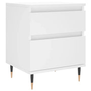 Comodino | Armadio da Notte | Mobiletto da notte Bianco 40x35x50 cm in Legno Multistrato
