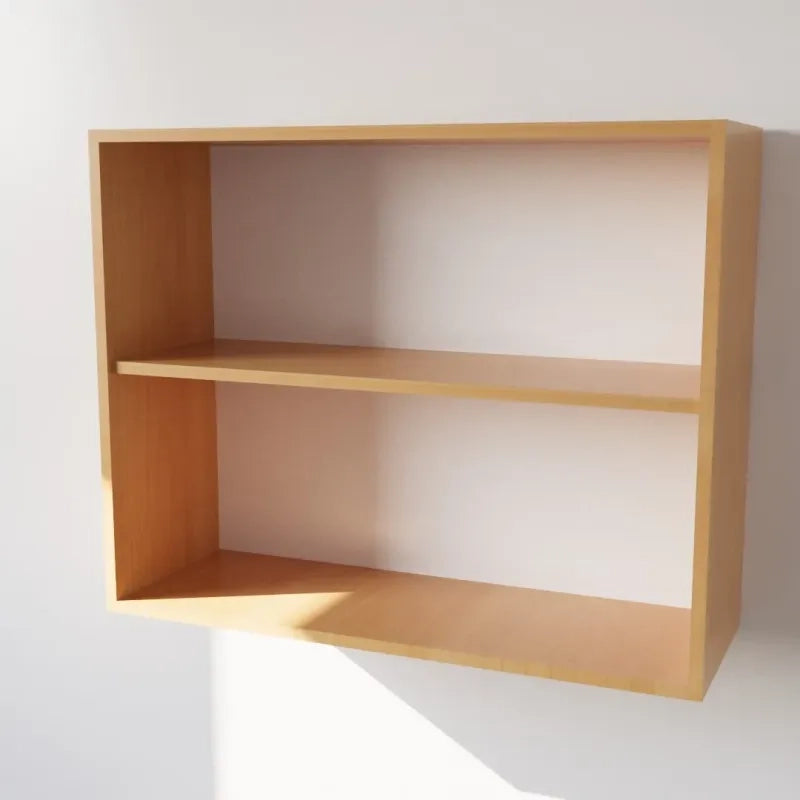 Pensile Cucina  in Legno Nobilitato Faggio, Mobile Alto con 2 Ante, Pensile Componibile Moderno Made in Italy (H72XL80XP33cm)