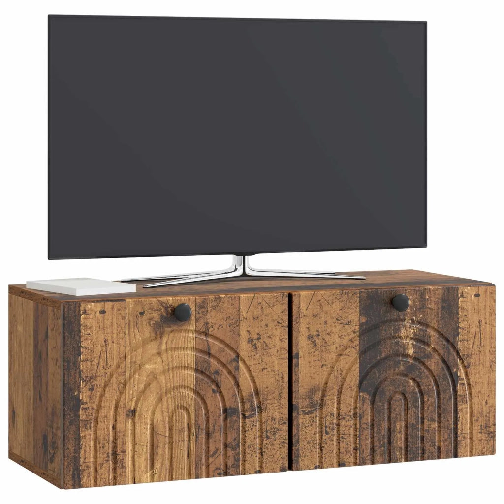 Mobile Porta TV da Muro Legno antico 78,5 x 31 x 30 cm 898213