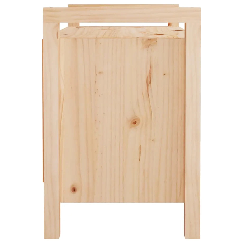Panca da ingresso-Sgabello-Panca da Corridoio 80x40x60 cm in Legno Massello di Pino