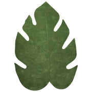 Tappeto a forma di foglia tuftato a mano 160 x 230 cm verde elemento decorativo