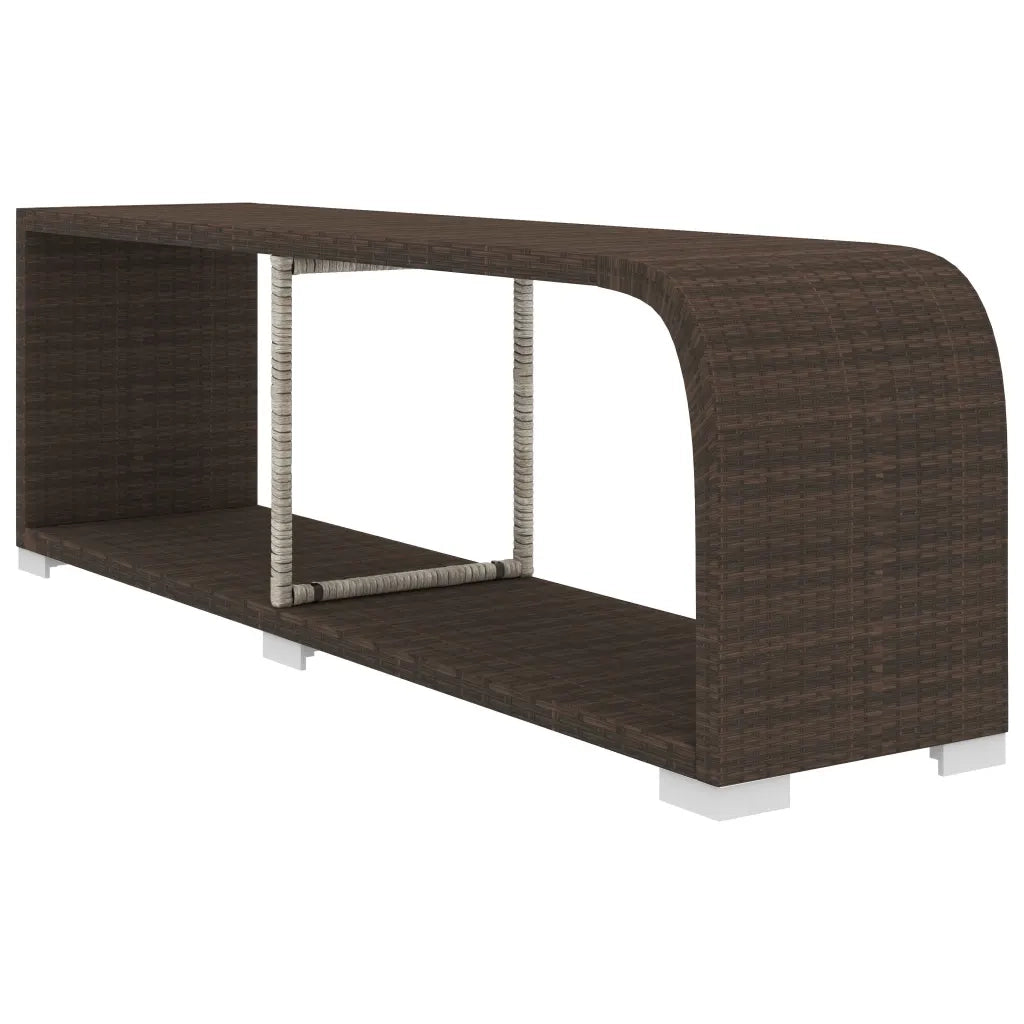Set Divani da Giardino 8 pz con Cuscini in Polyrattan Marrone 48315