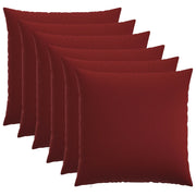 Federa 6 pz HEERLEN Rosso Vino 70 x 70 cm Tessuto 913180