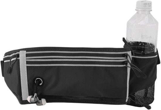 Portatile sportivi impermeabili - Fusto per bottiglie - Cinturino regolabile - Strisce riflettenti - Sostenibile - Adatto per corsa/atletica/trekkking - Tasca da spalla