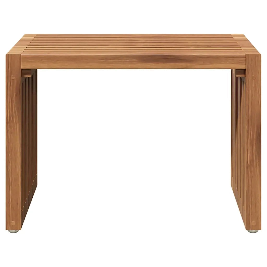 Tavolo Laterale da Giardino | Tavolino da esterno Marrone 50 x 32,5 x 35 cm