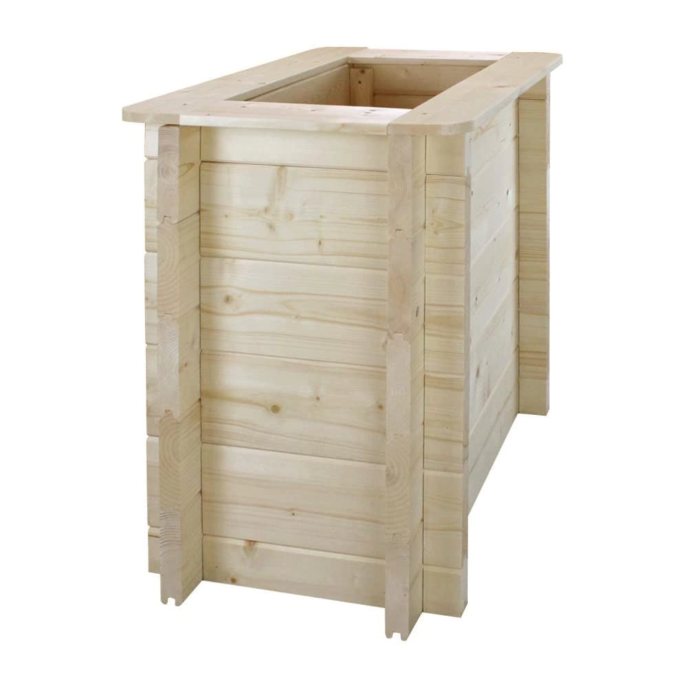 L?aiuola di giardino sopraelevata in legno - 58x38x57 cm - Timbela M611