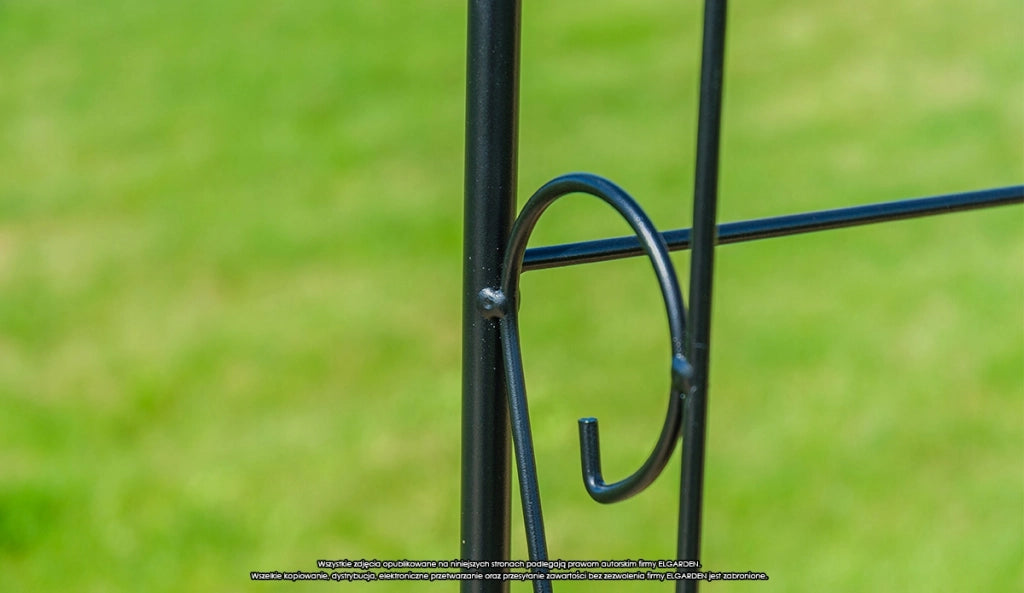 Arco da giardino in metallo KADAX per fiori, rose e piante rampicanti, supporto da 281 cm