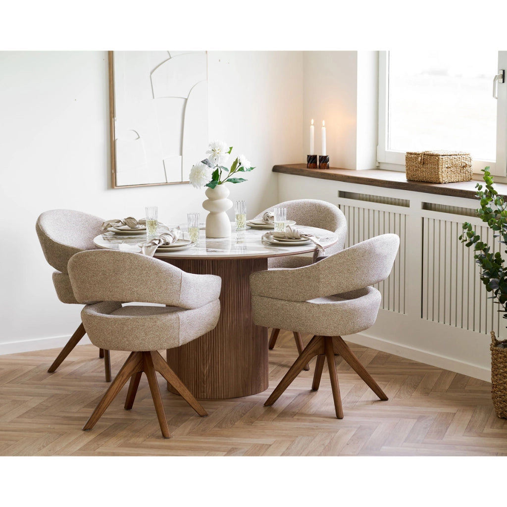 Sedia Dover 1, Marrone, Legno, 61x58x83 cm