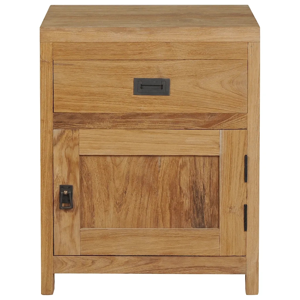 Comodino in Legno Massello di Teak 40x30x50 cm cod mxl 31070