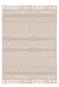 Tappeto 160x230 cm Hiruni in Tessuto Beige