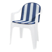 CUSCINO SCHIENALE BASSO DOUBLE RIGATO BLU- GEMITEX- 8,0 pz