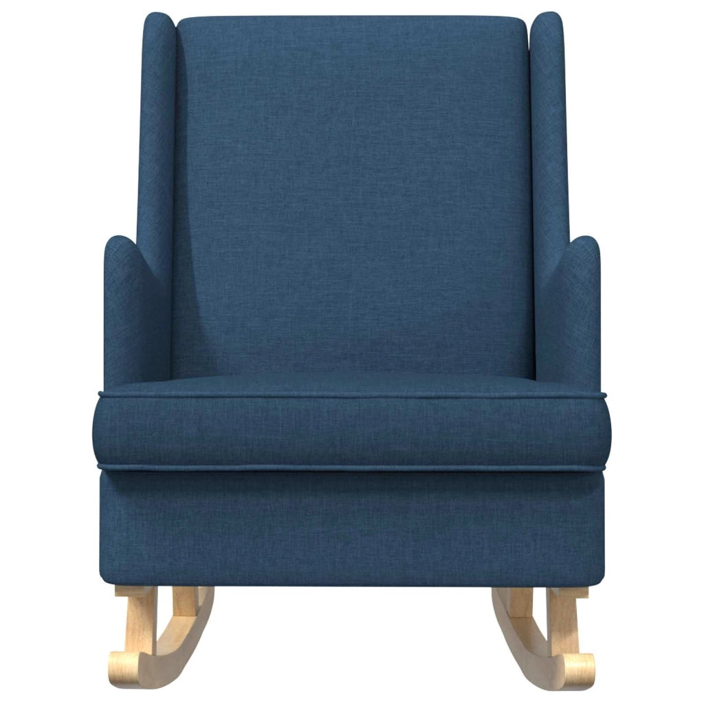 Sedia a dondolo Blu 62 x 80 x 85 cm Tessuto