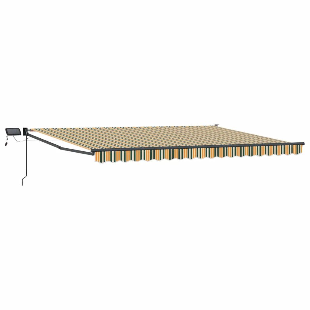 Tenda retrattile manuale con LED 4,5 × 3 m