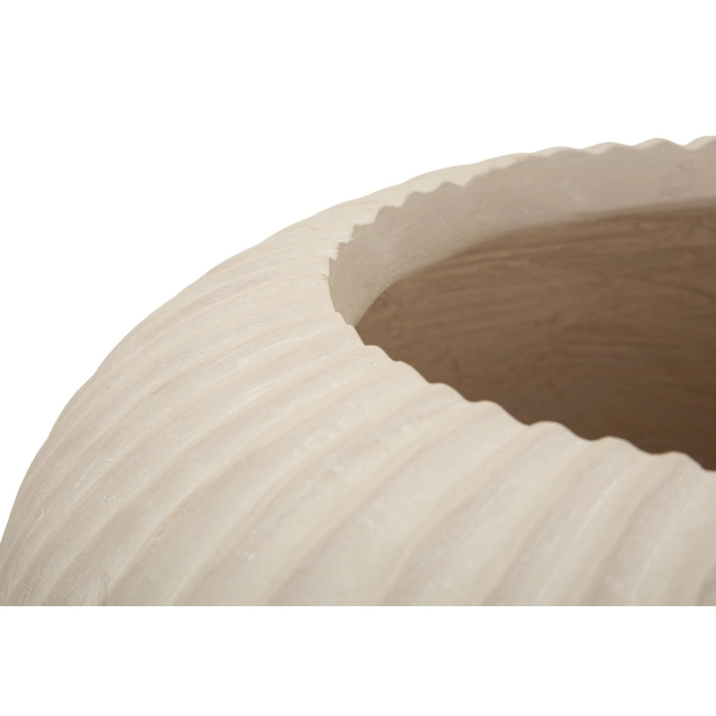 Vaso Decorativo VKH829, Beige, Poliresina, 35x35x18 cm