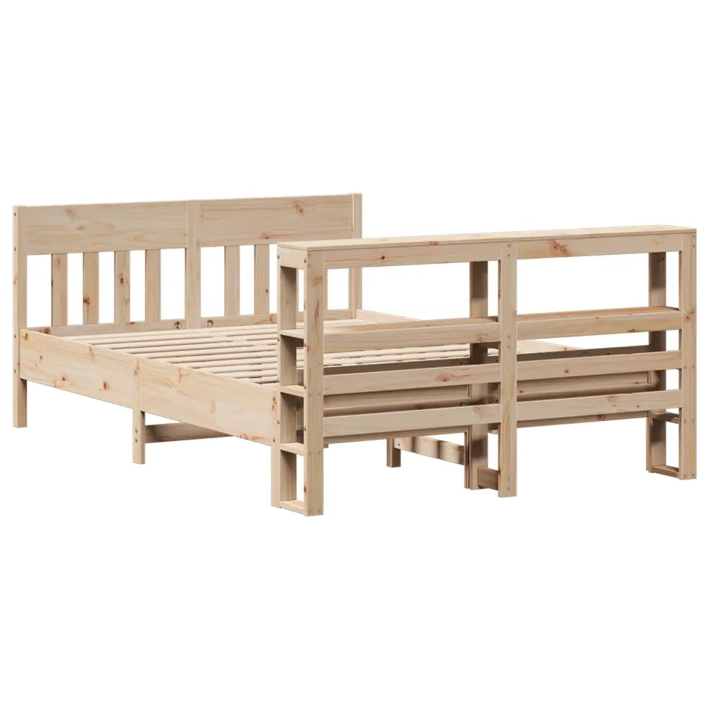 Letto senza Materasso 150x200 cm in Legno Massello di Pino 3306261