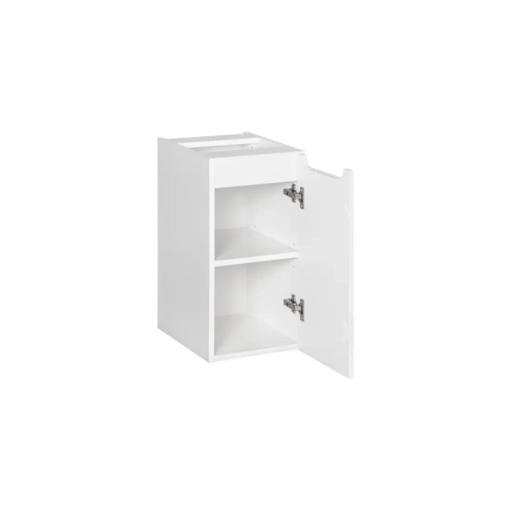 Mobile da bagno VANO - 1 porta - Bianco alpino - L30 × P18 × H57 cm - Da appendere
