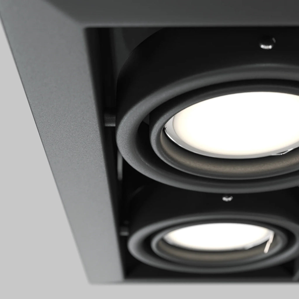 Maytoni Lampada da incasso Metal Modern 2 luci GU10 nero metallo