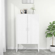 Credenza Alta Bianca 80x35x135 cm in Acciaio cod mxl 45267
