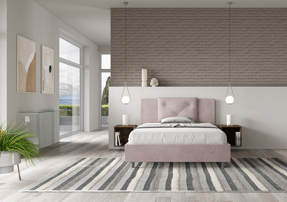 Letto Matrimoniale Francese 140x200 cm con Rete Appia Glicine