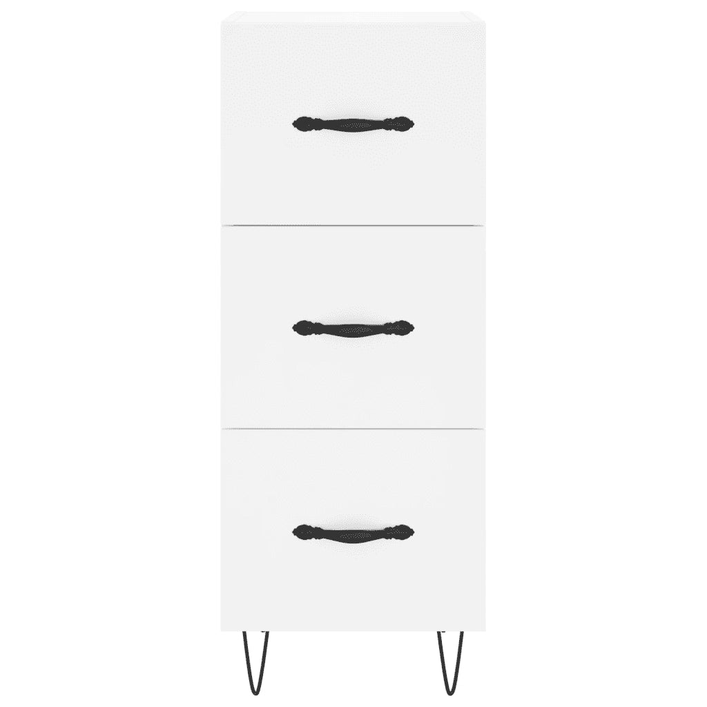 Credenza-Buffet-Armadio da cucina Bianca 34,5x34x90 cm in Legno Multistrato 479392
