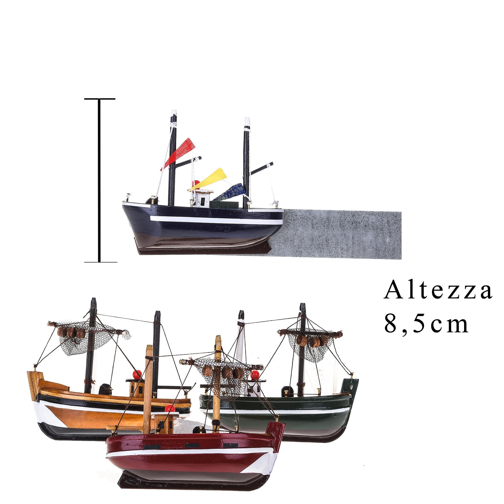 Set 12 Magneti Barca a Vela H 10 cm