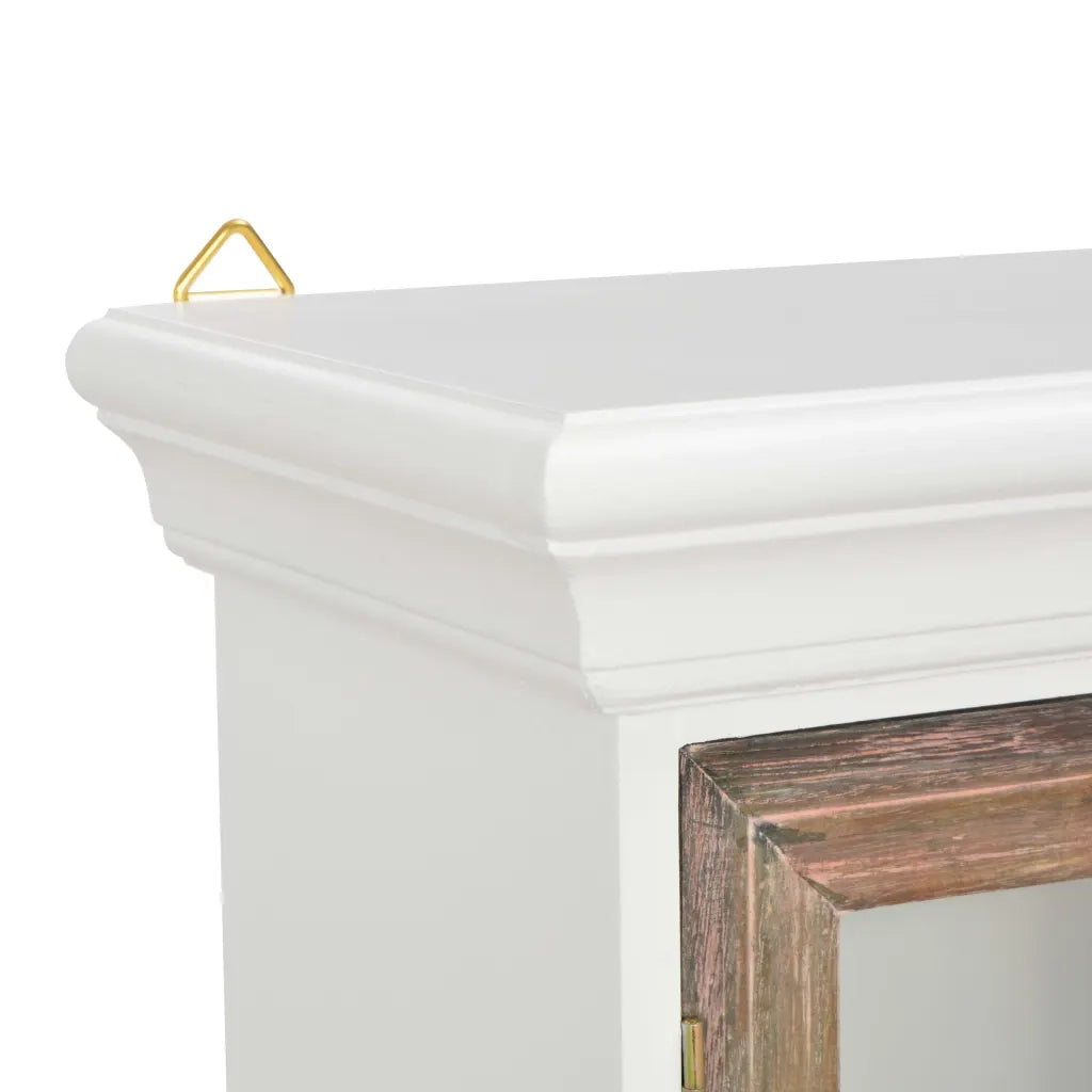 Armadietto a Muro Bianco 49x22x59 cm in Legno Multistrato 280073