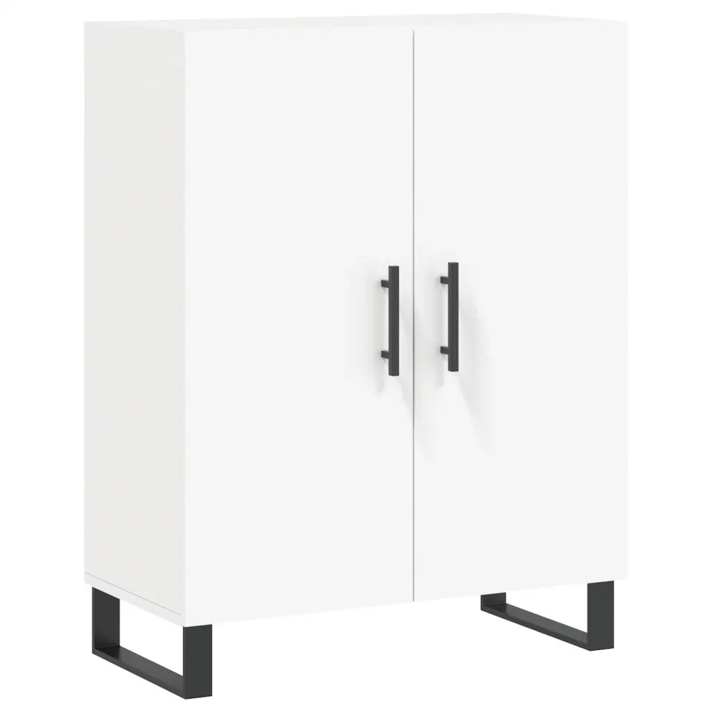 Credenza-Buffet-Armadio da cucina Bianca 69,5x34x180 cm in Legno Multistrato 985768